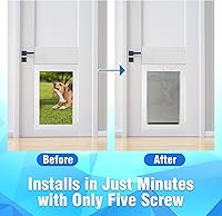 Vista 5 de PAC11-11039 - Solapa grande de repuesto para puerta de perro, compatible con PetSafe, mide 16 7/8 x 10 1/8 pulgadas