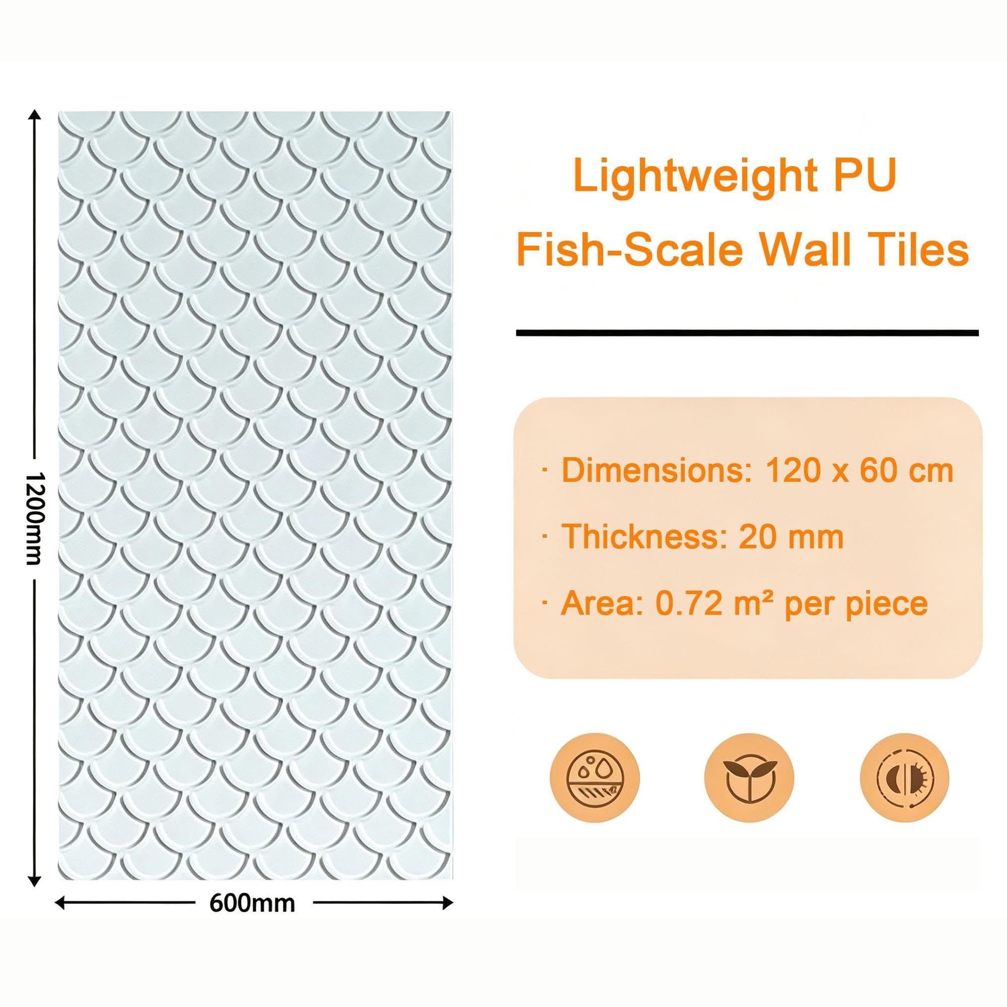 Paneles De Pared Con Imitación De Escamas De Pescado, Paneles Pared Ligeros