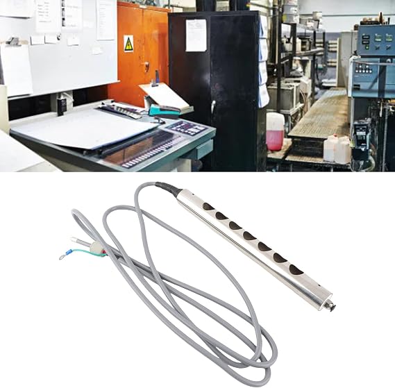 Static Remover Rod for 5.6KV Output Power - Ionizing Air Bar with Stainless Steel Ion Needle, for Printing Industry (300mm)