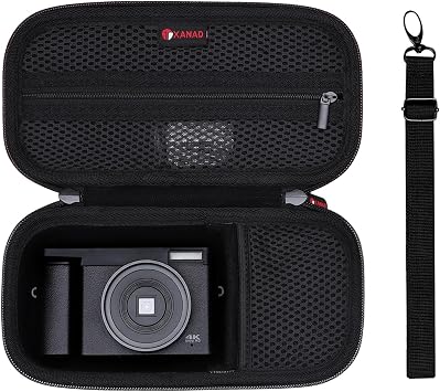 XANAD Hard Case for Sony a6400 a6700 a6000 a6100 a5100 a5000/Sony ZV-E10 ZV1 ZV1F ZV-E10 II Mirrorless Digital Camera, with Shoulder Strap,Black