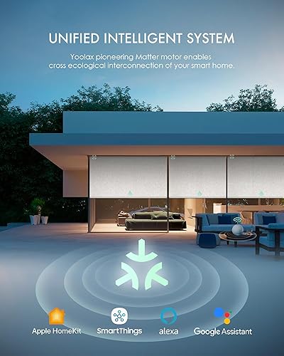 Miniatura 91 de Yoolax Persianas inteligentes, persianas enrollables motorizadas, persianas automáticas para ventanas, persianas motorizadas compatibles con Alexa