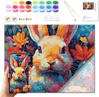 Custom Paint by Numbers Kit for Adults, DIY Painting Kit, Personalized Paint by Number Canvas for Beginner Make Your Photo for Home Wall Decor Gift Choice for Family, Friends (12inch*12inch)