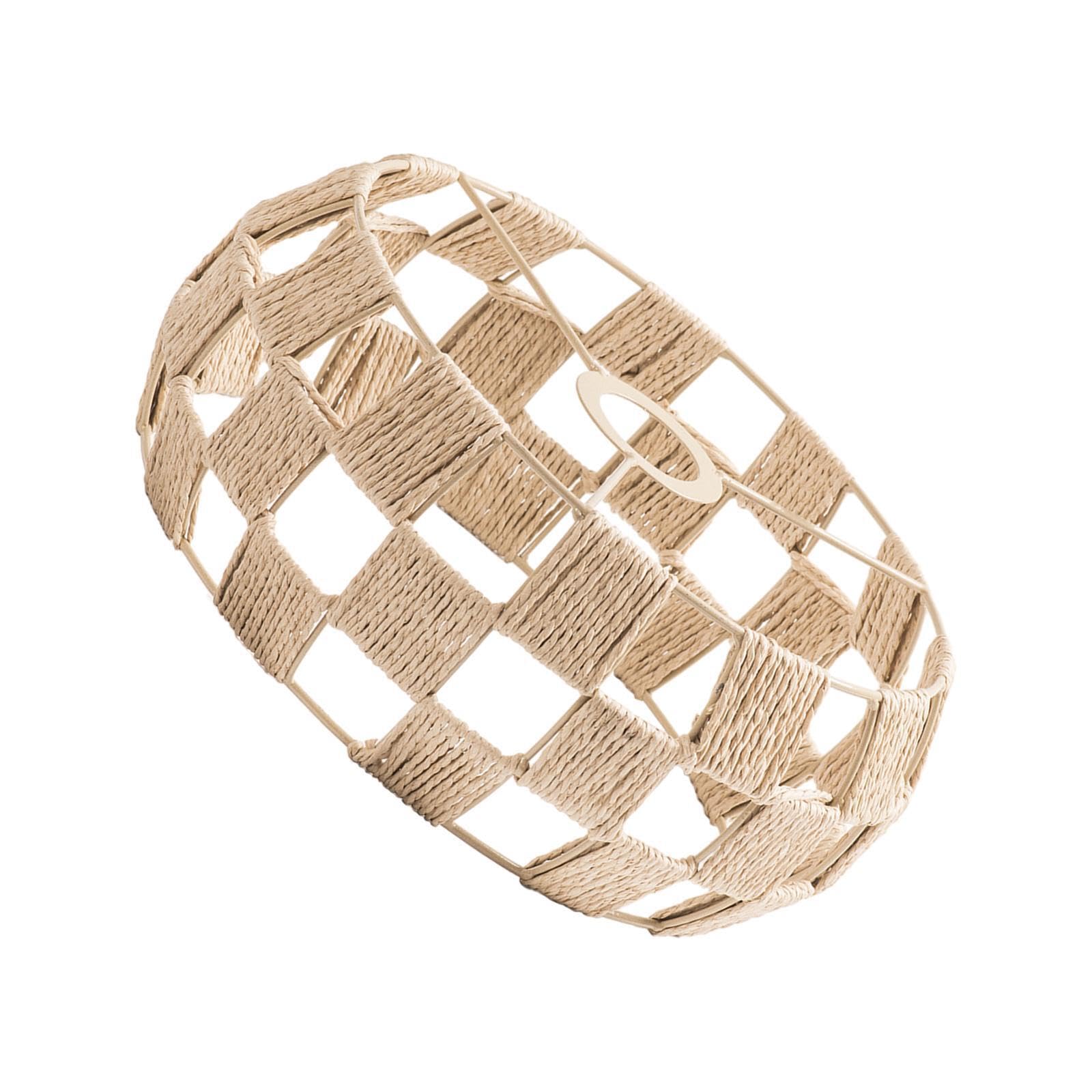 Mophrati Light Premium Woven Shade Rattan Instantly Adds Warmth And Style To Homes Café Environments Imitation Rattan Woven Paper Rope Pendant Lamp Shade