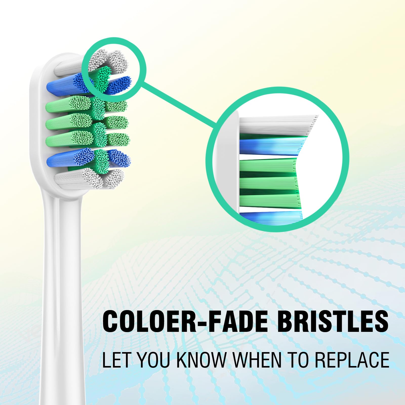 Cabezales de cepillo de repuesto solo compatibles con cepillos de dientes eléctricos Philips Sonicare, 8 unidades, repuestos para ProtectiveClean, para DiamondClean y para ExpertClean