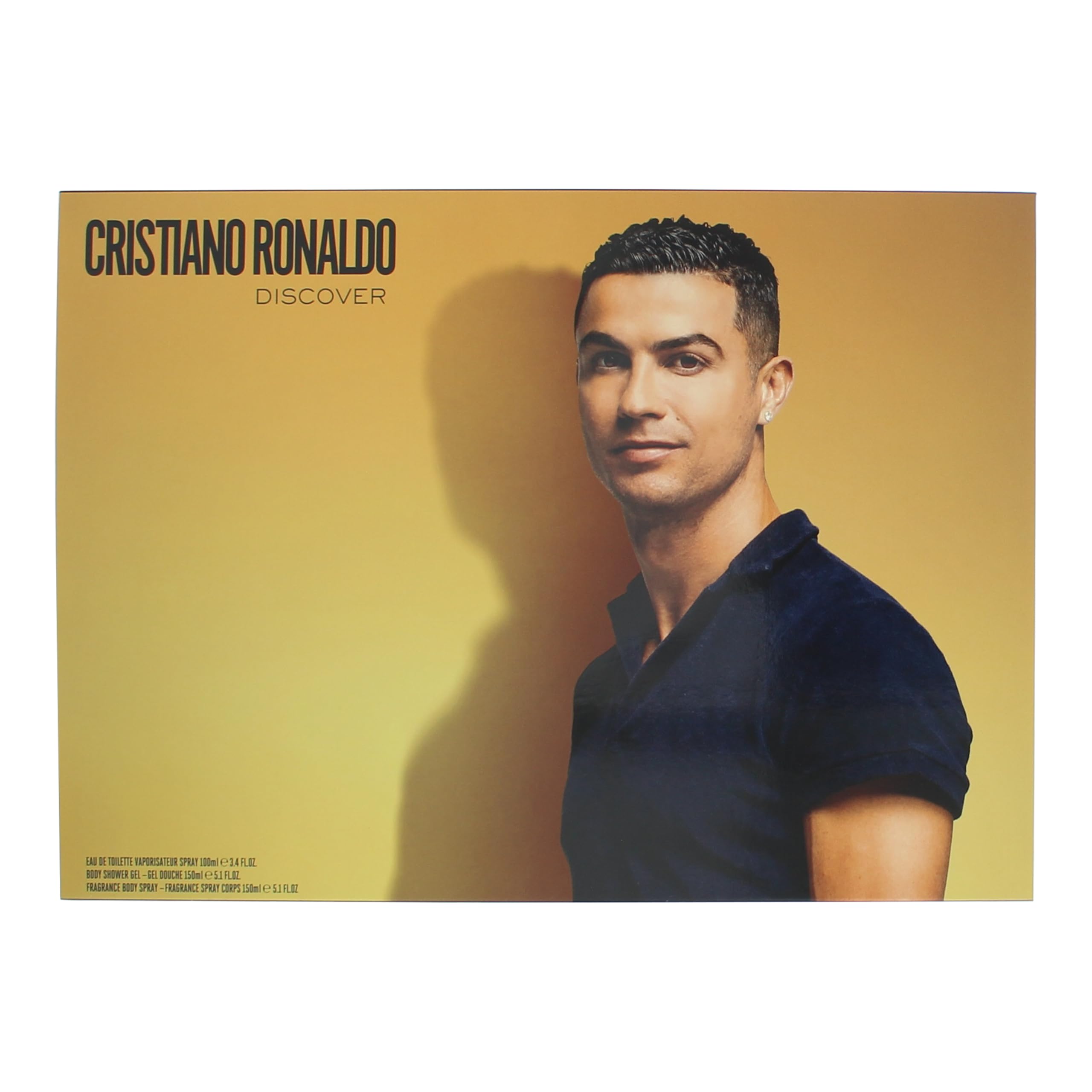 Cristiano Ronaldo Cr7 Discover Gift Set Edt + Shower Gel + Body Spray für Damen und Herren, ideal für einen langanhaltenden Duft, mit 100 ml