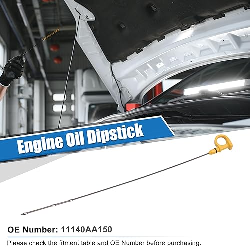Miniatura 2 de uxcell Indicador de nivel de aceite del motor para Subaru Impreza 2006-2014 para Subaru WRX STI 2015-2017 para Subaru Legacy 2006-2009 No.11140AA150