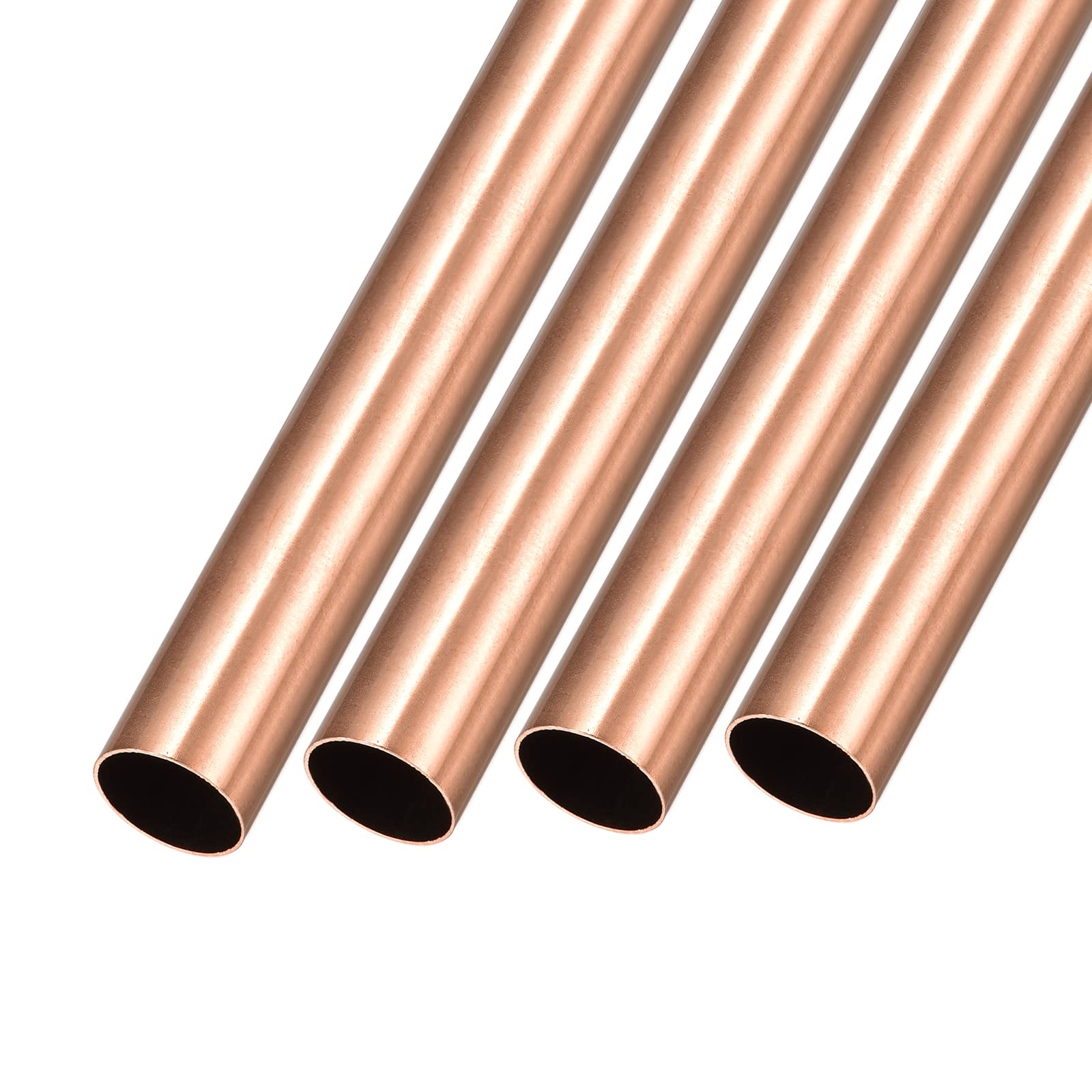 Tube droit en cuivre METALLIXITY 15mm x 200mm pour projets de bricolage et de machine, lot de 4