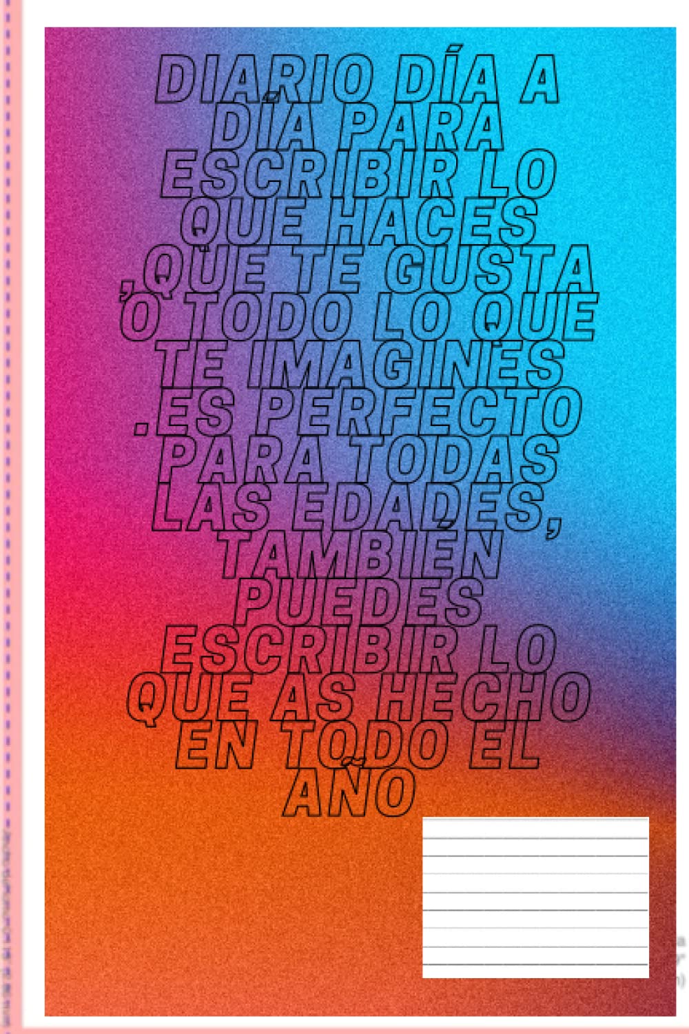 Diario día a día: Diario aesthetics (6x9 pulgadas)(30 paginas)