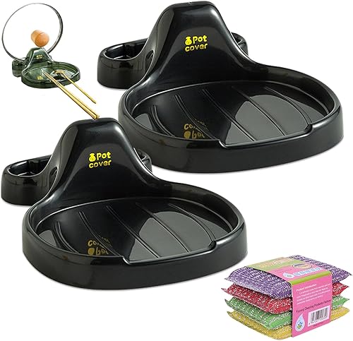 Miniatura 9 de Espátula de cocina multifuncional, soporte para espátulas de cocina multifuncional, soporte para cucharas con soporte para tapa, espátula de cocina