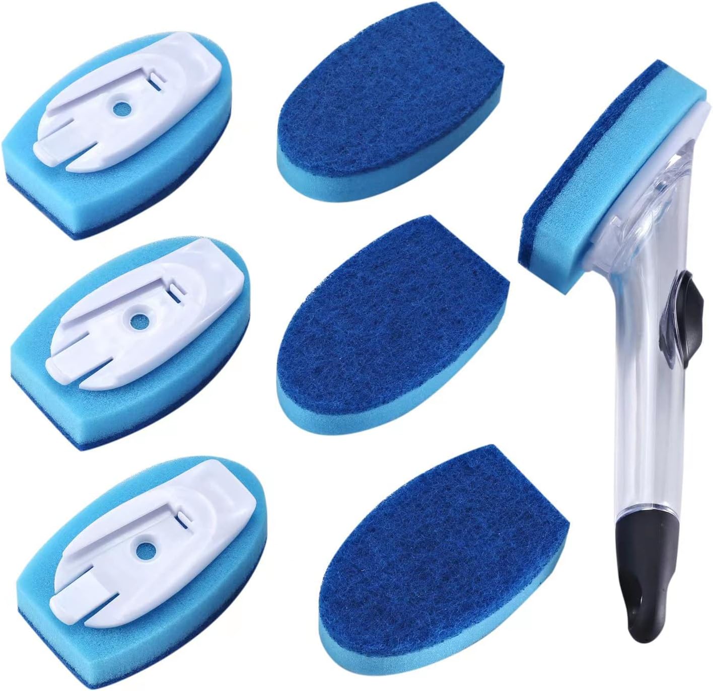 Buy Dish Wand & 7 Pack Dishwashing Sponge Refills Non Scratch, Dish