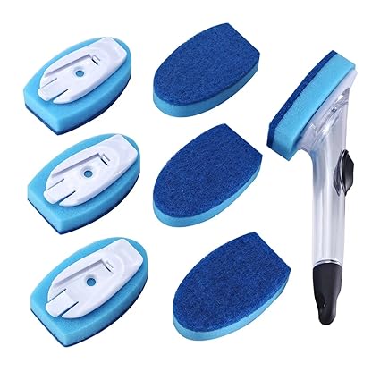 Dish Wand & 7 Pack Dishwashing Sponge Refills Non Scratch, Dish Sponge,Sponge with Handle, sponges Kitchen, Dish Wand, Sponge Wand