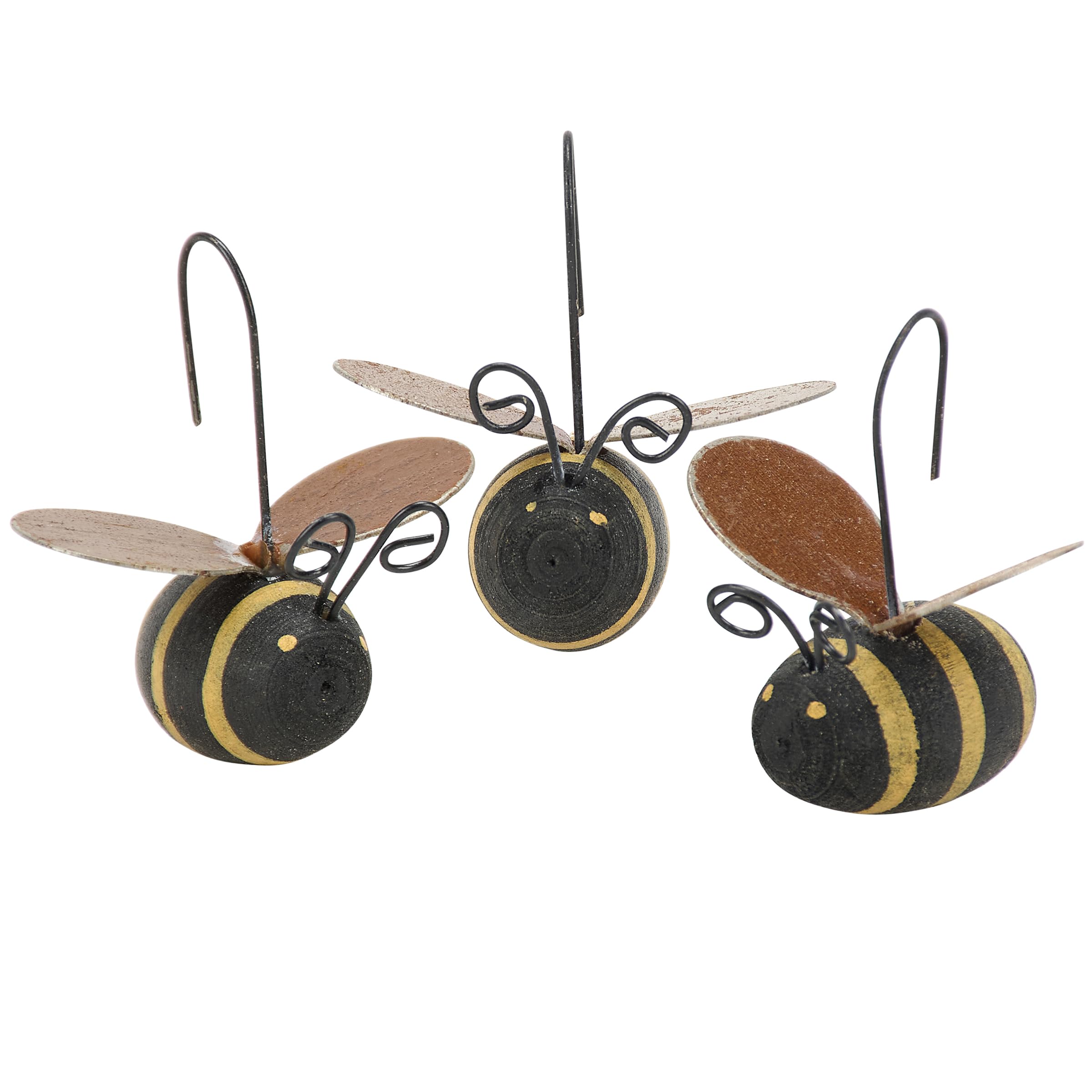 Primitives by Kathy 12161 Rustic Mini Ornament Set, Set of 12, Bee, 12 Count