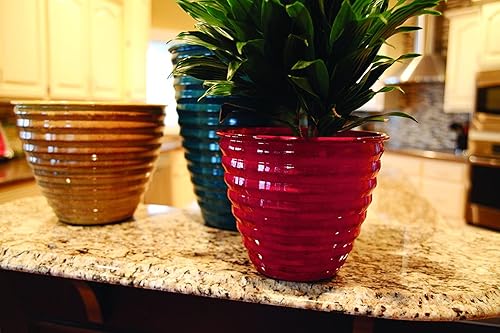 Miniatura 7 de Robert Allen MPT01608 Avondale - Maceta clásica (6 pulgadas), diseño de otoño