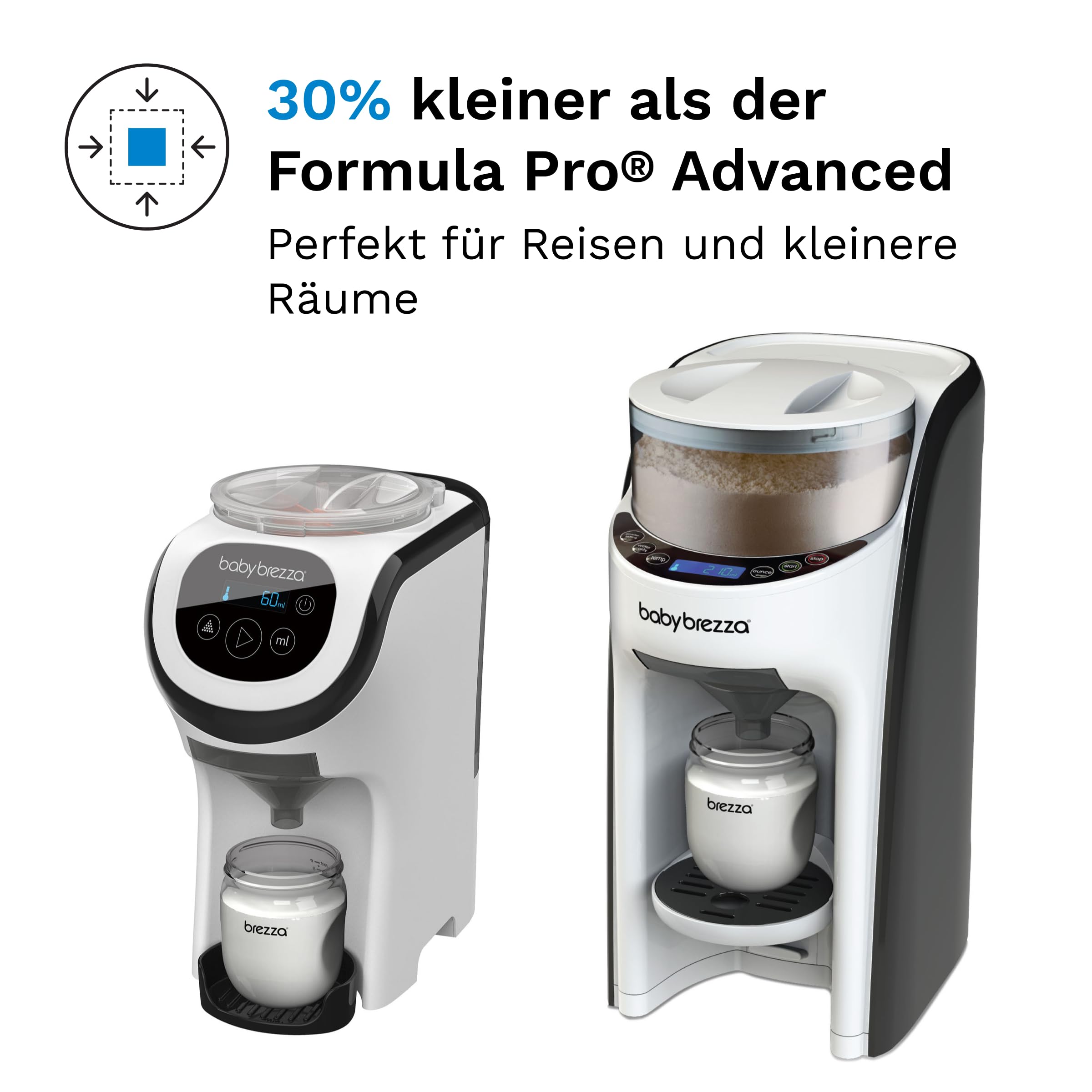 Baby Brezza Formula Pro Mini automatischer Flaschenzubereiter, weiß