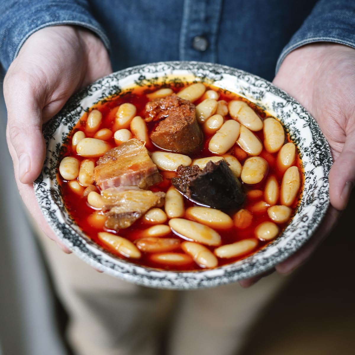 ARAMBURU Pack para Fabada Asturiana, Alubia Blanca y Compango, 5 Raciones, 1060 gr., Sin Gluten, Sin Lactosa