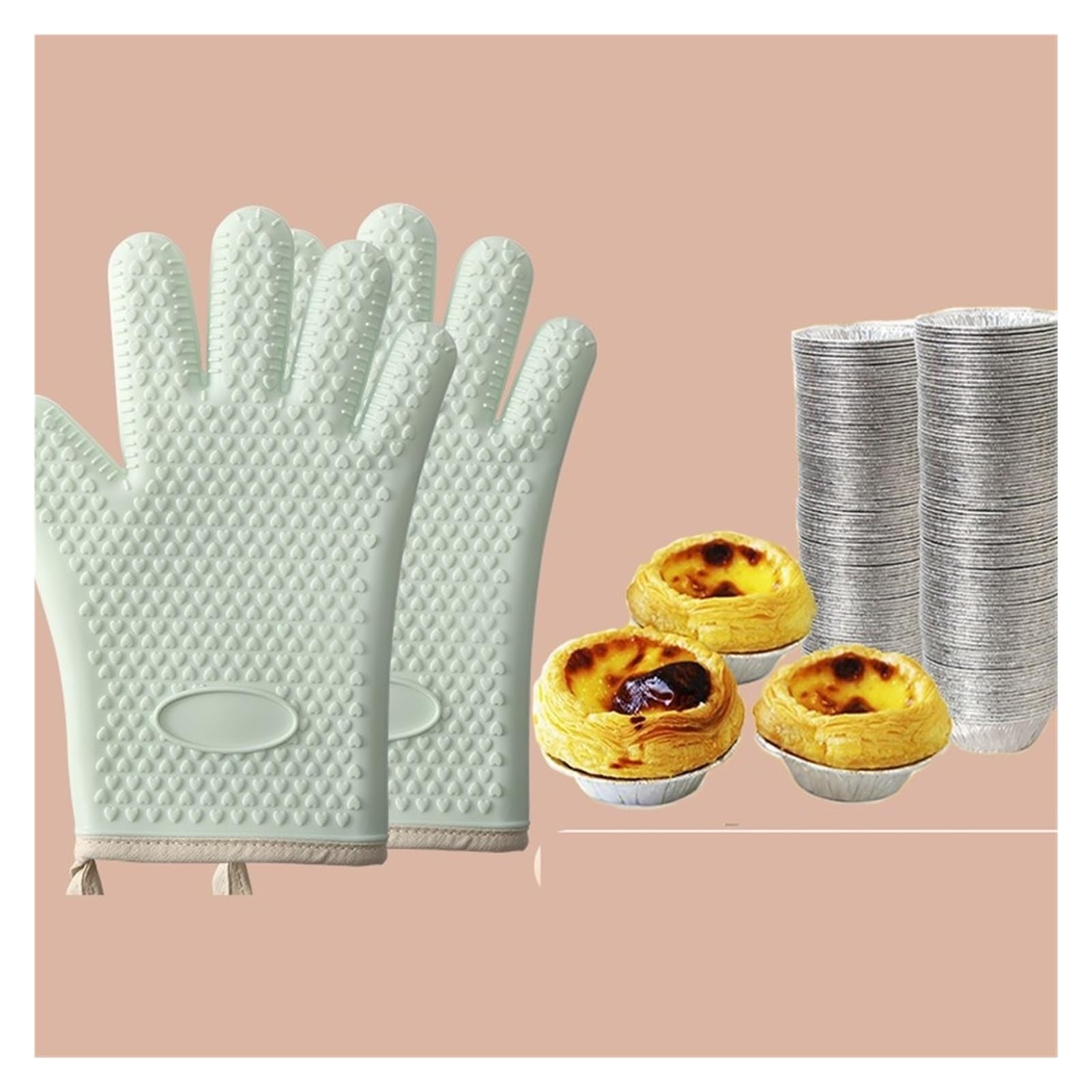 1 Paire De Gants Isolants Épais Anti-brûlure pour Cuisine