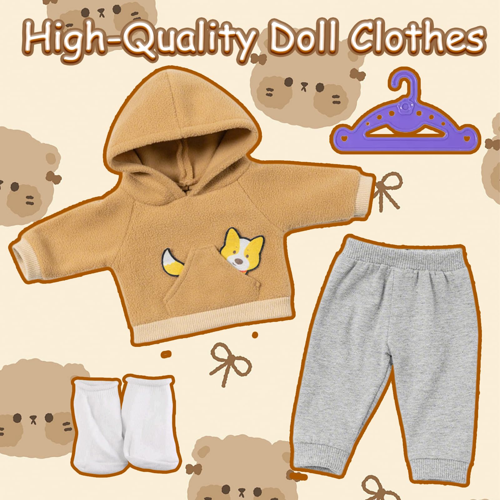 Baby Doll Clothes 30-45cm,Cute Dolls Clothes - Image 4