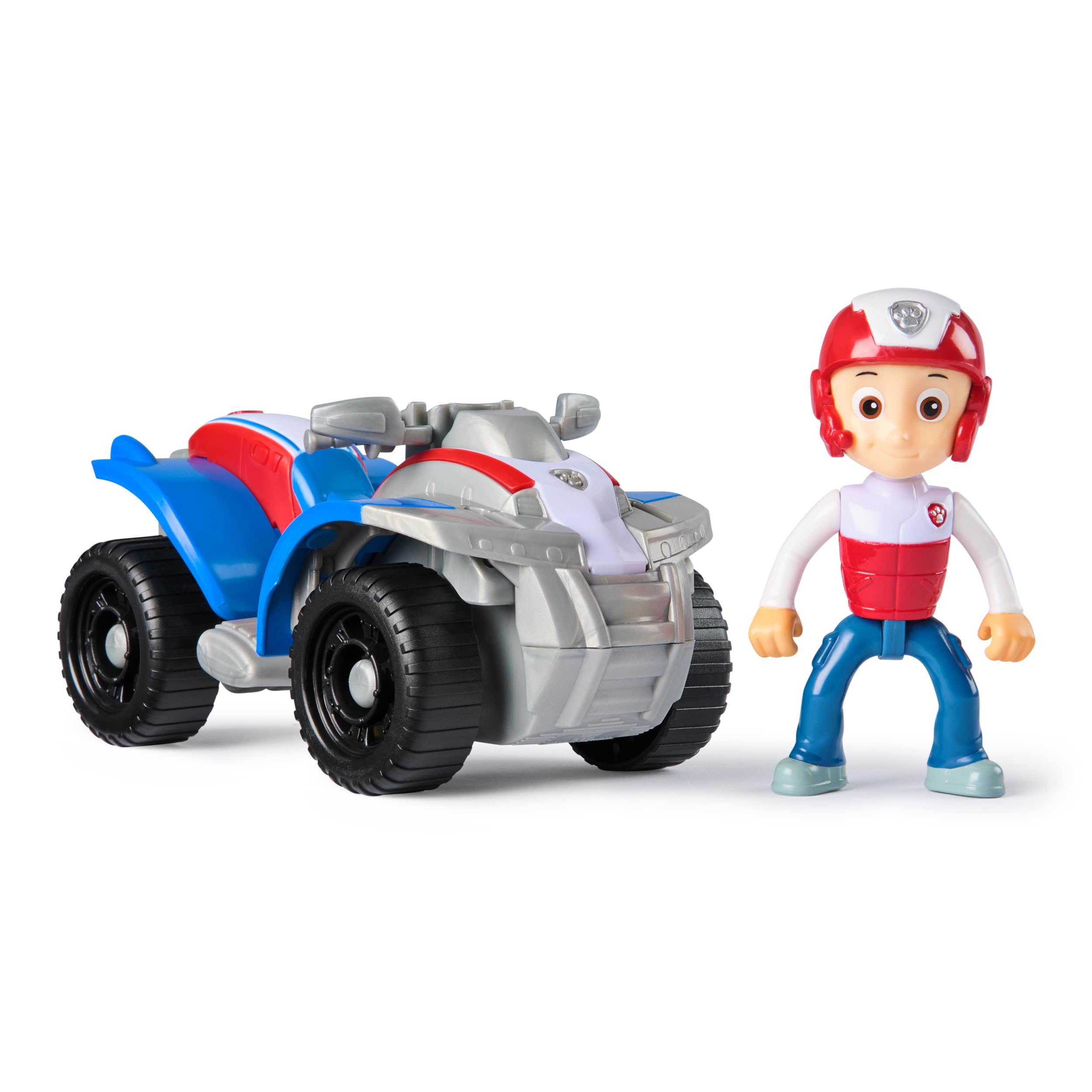 PAW PATROL - Ryder-Figur mit Quad-Rettungsfahrzeug, stabiles Basis-Fahrzeug, authentisches Spielzeug zur Serie für Kinder ab 3 Jahren