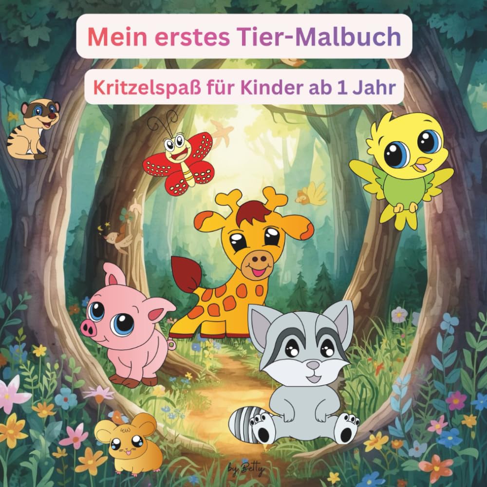 Mein erstes Tier-Malbuch: Kritzelspaß für Kinder ab 1 Jahr