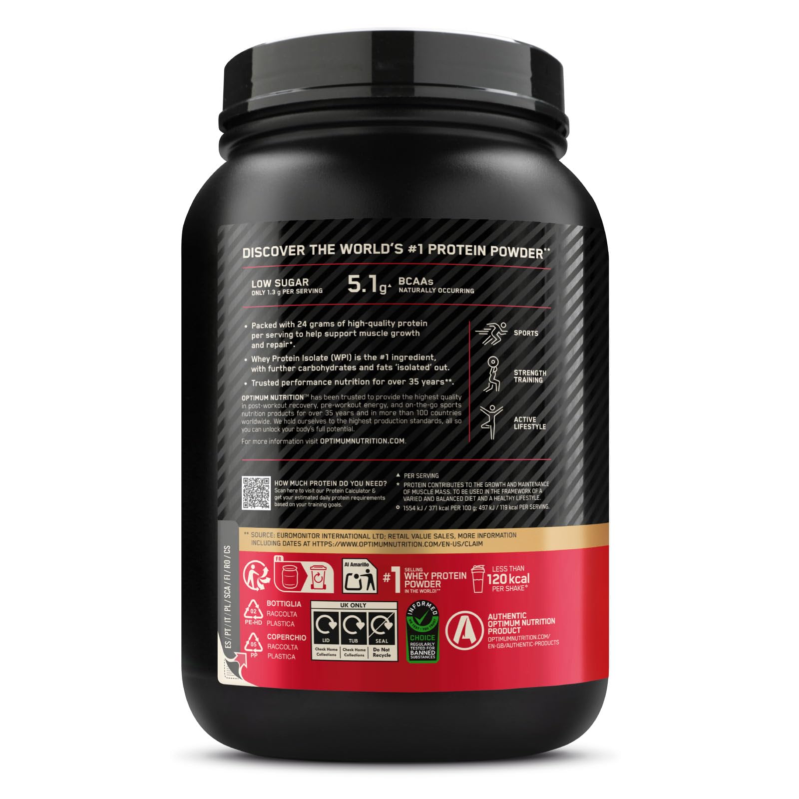 Optimum Nutrition Gold Standard 100% Whey Eiweißpulver mit Aminosäuren Milchschokolade 768g 24 Portionen + Serious Mass Protein Whey mit Kreatin Schokolade 2,73kg 8 Portionen + Shaker