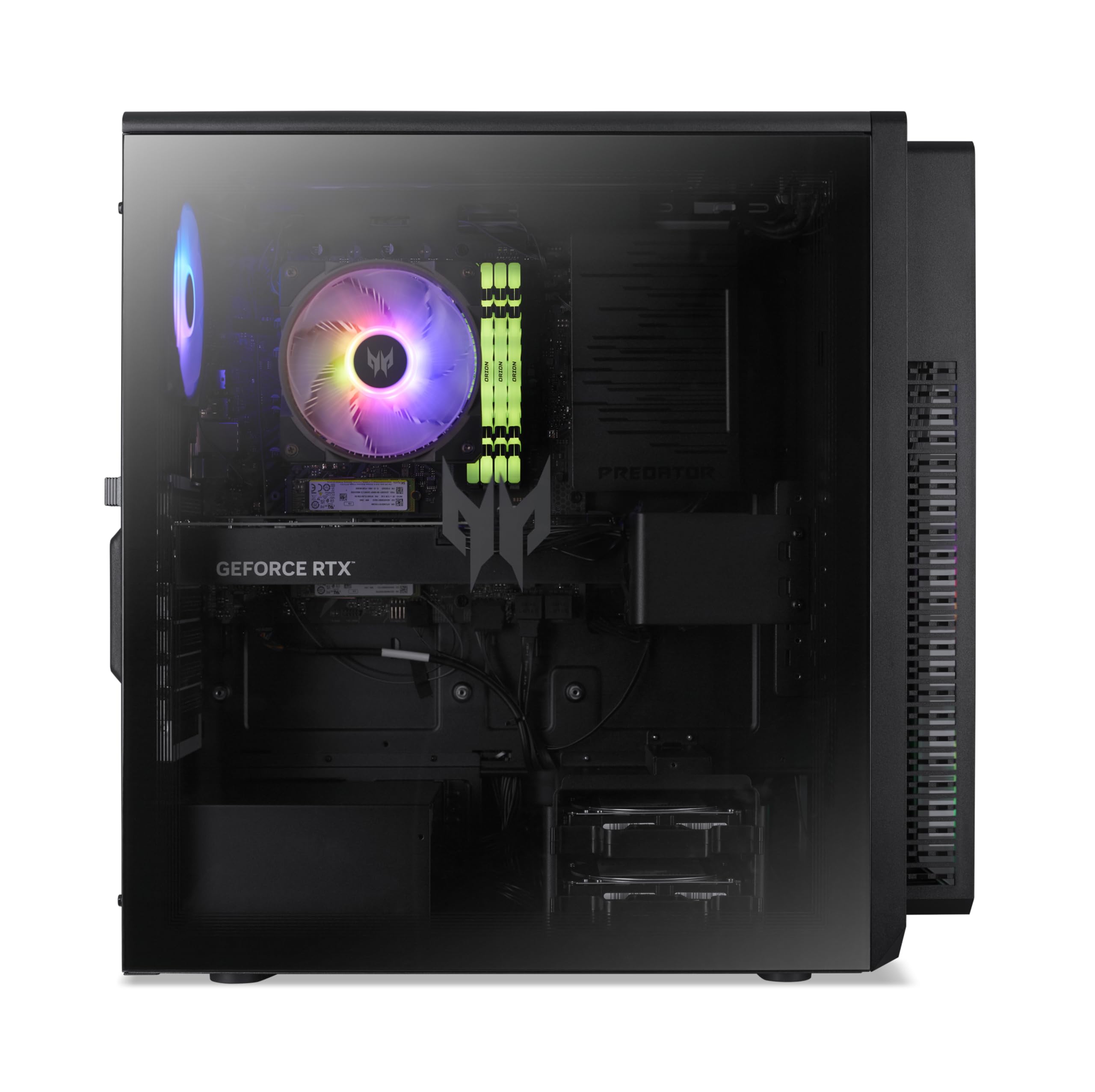 Acer Predator Orion 5000 I PC de Bureau Gaming I NVIDIA GeForce RTX 5080 I Intel Core Ultra 7 265F I 32Go RAM I 1To SSD I Windows 11 Home I Noir I PO5-660