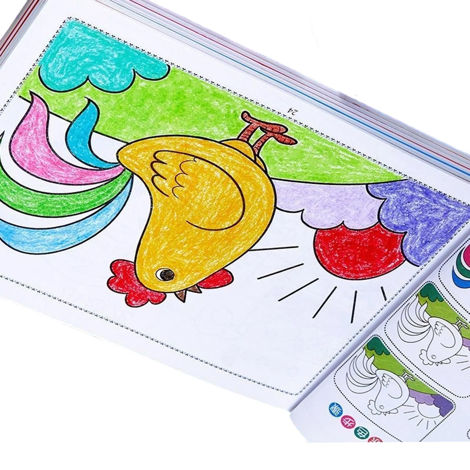 Educational Toddler Art Supplies Coloring Book Animal Landscape Designs Not Fading Enhancing Hand Eye Coordination Preschool Art Supplies Travel Friendly