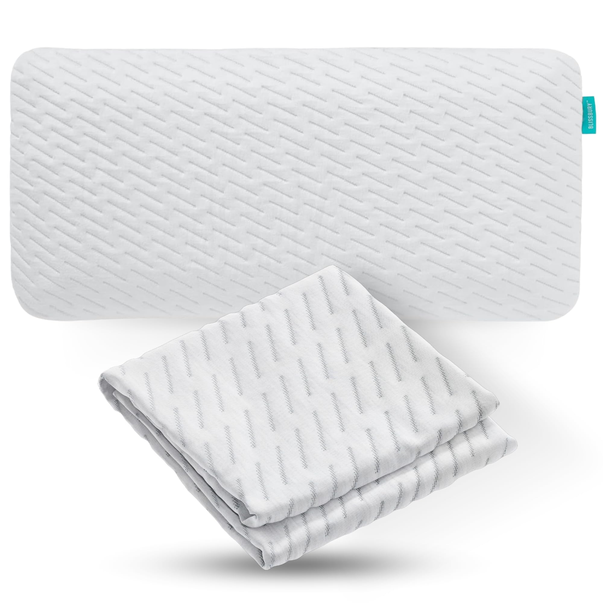 Blissbury White Pillowcase For King Stomach Sleeping Pillow (King Size, )
