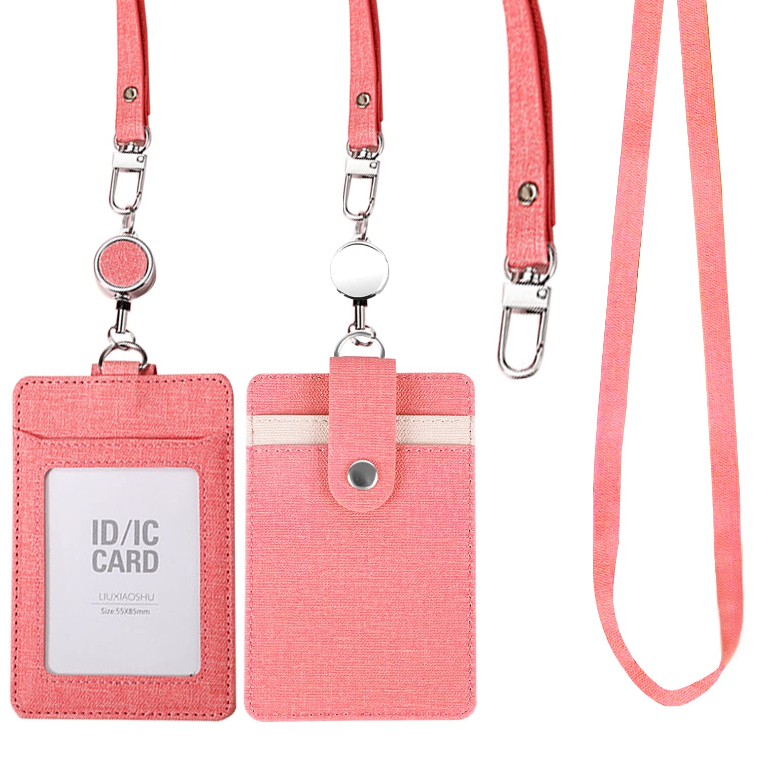 Doppio Collare In Metallo Rimovibile E Clip Ad Anello Per Porta Carta D - Foto 8