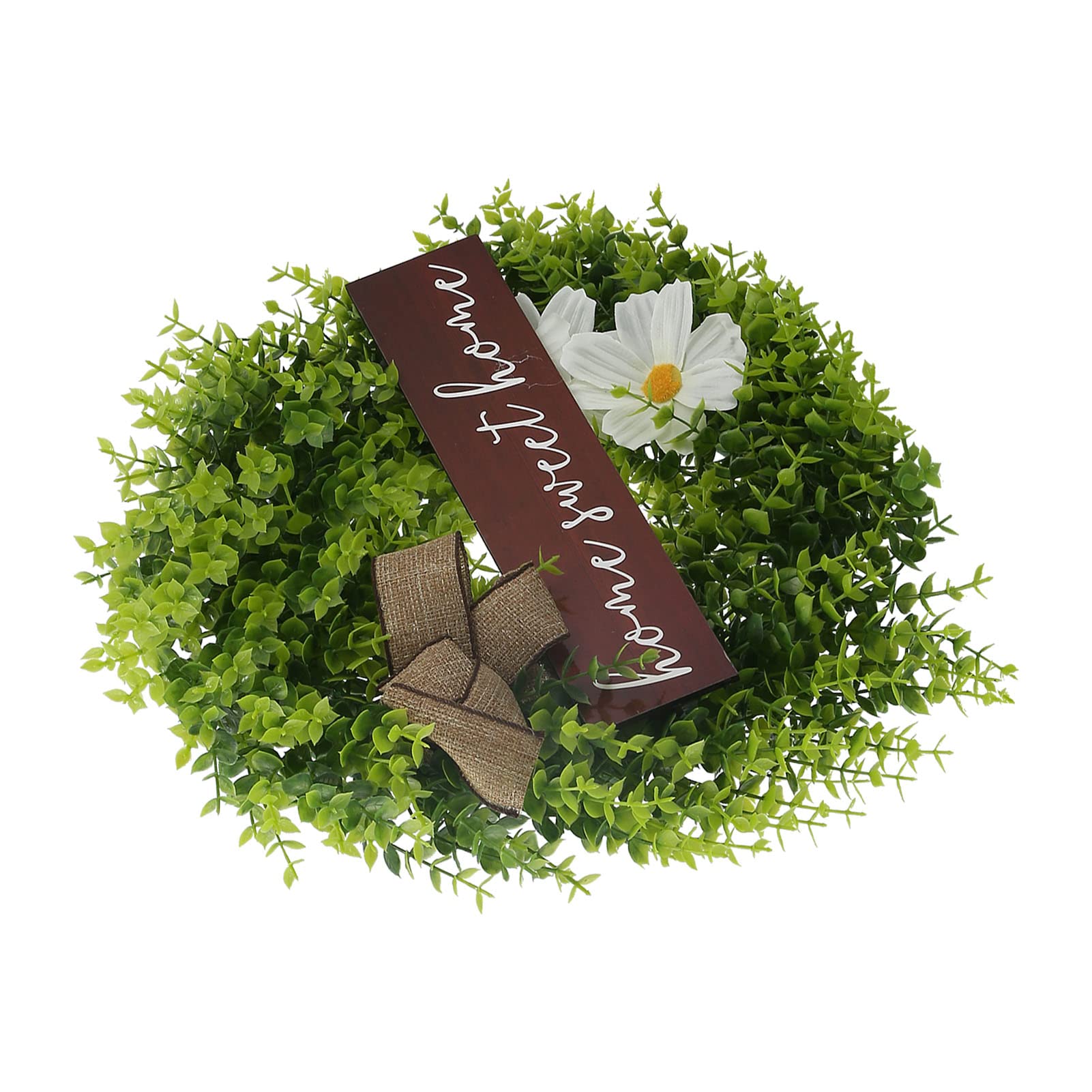 Couronne de fleurs artificielles Aramox pour porte d'entrée : finie la décoration qui fane
