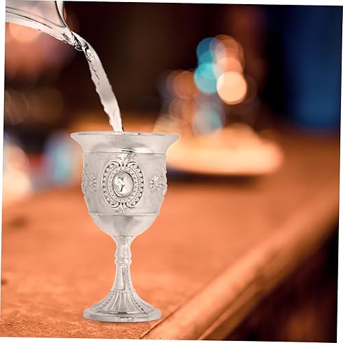 Miniatura 8 de Copas de licor de tallo alto de aleación retro, copas de vino únicas, copas de cóctel de metal para fiestas, decoración del hogar