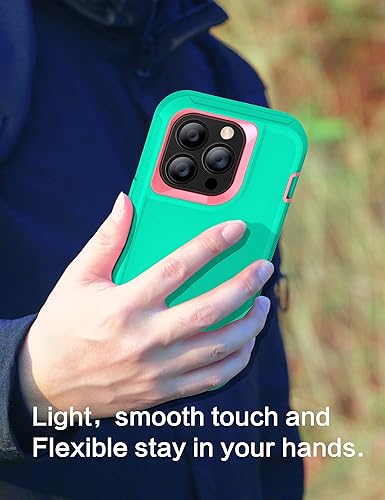 Miniatura 7 de MXX Funda resistente hecha para iPhone 14 Pro con pantalla de vidrio templado, protector de lente de cámara de 3 capas, protección de cuerpo