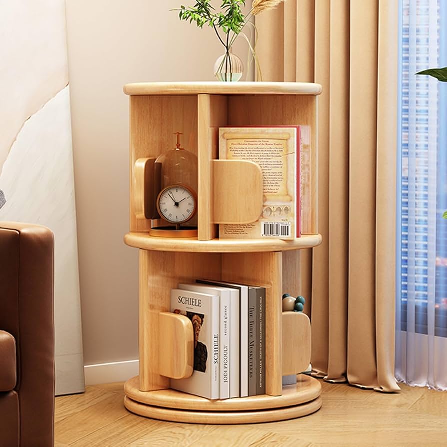 【新品】360度 回転ラック 5段 本棚 ブックシェルフ アウトレット 山善 本棚 360度 回転コミックラック 5段 DSRR-5 書棚 ブック