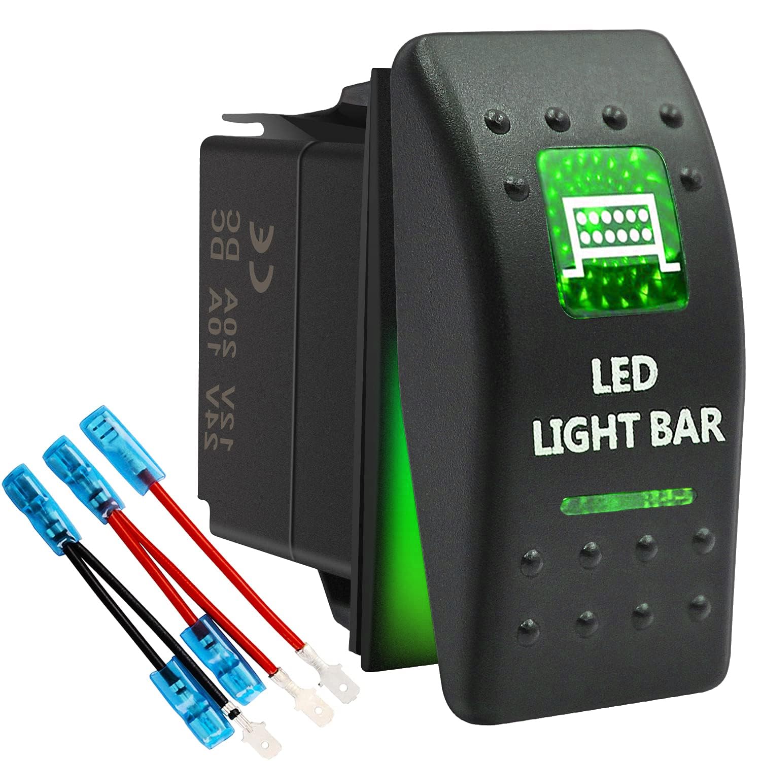 Snapklik.com : 5 Pin LED Light Bar Waterproof Rocker Switch Toggle - ON ...