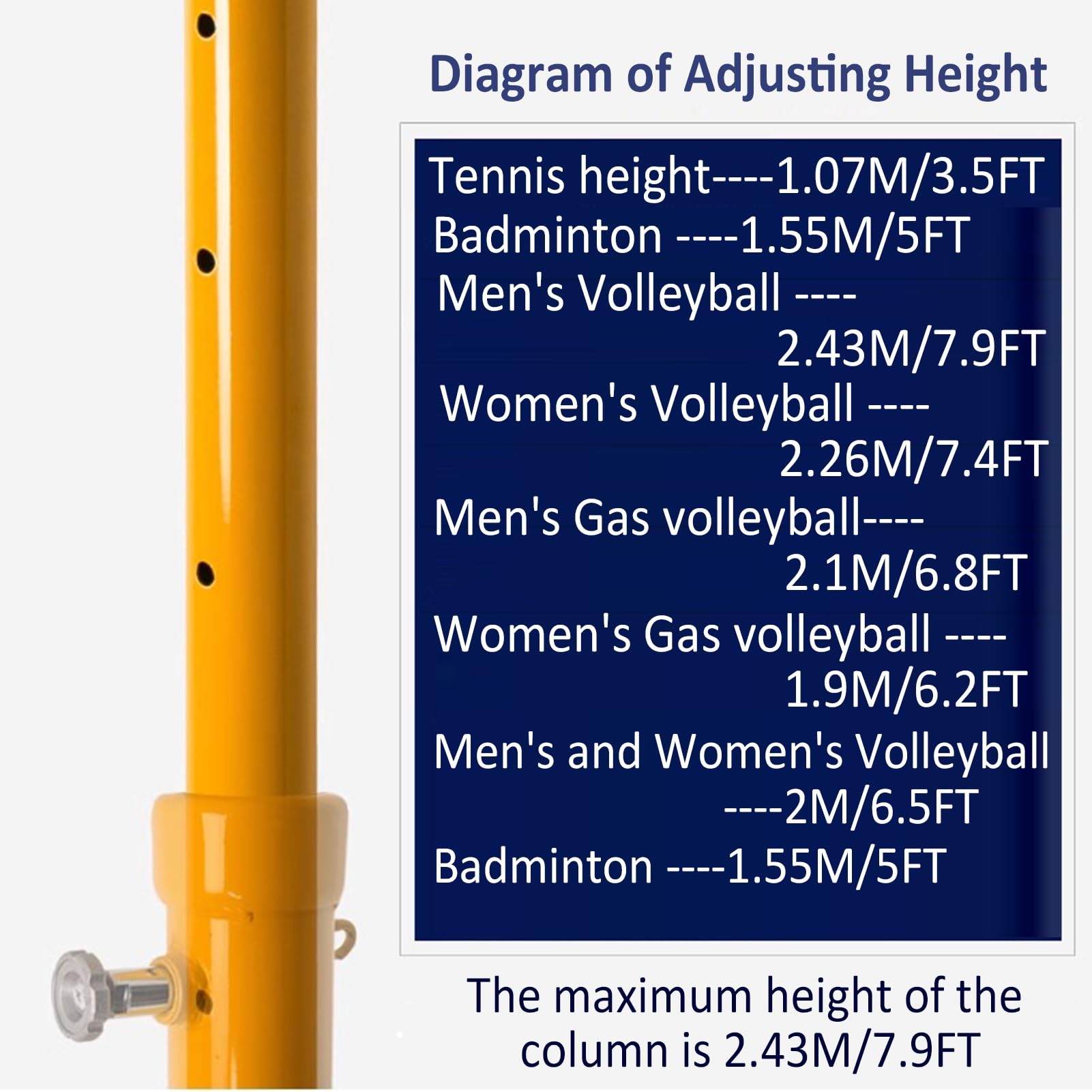 Red de Voleibol/bádminton con Base Estable y Ruedas portátiles para Uso en Interiores y Exteriores (Estilo 8)