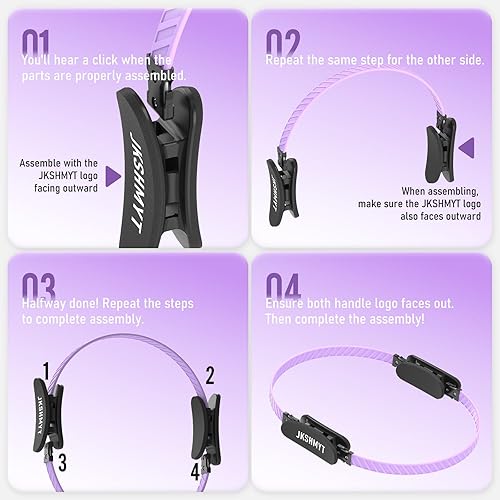 Miniatura 6 de Pilates Ring Kit for Women, Pilates Equipment  14.5" Home Magic Circle Workout with Pilates Ball, Resistance Bands, Better me Pilates Essentials