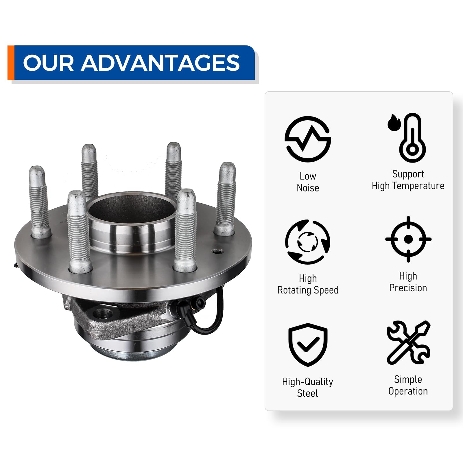 Wheel Bearing Hub For Sierra 1500 Front Wheel Hub Bearing Assembly