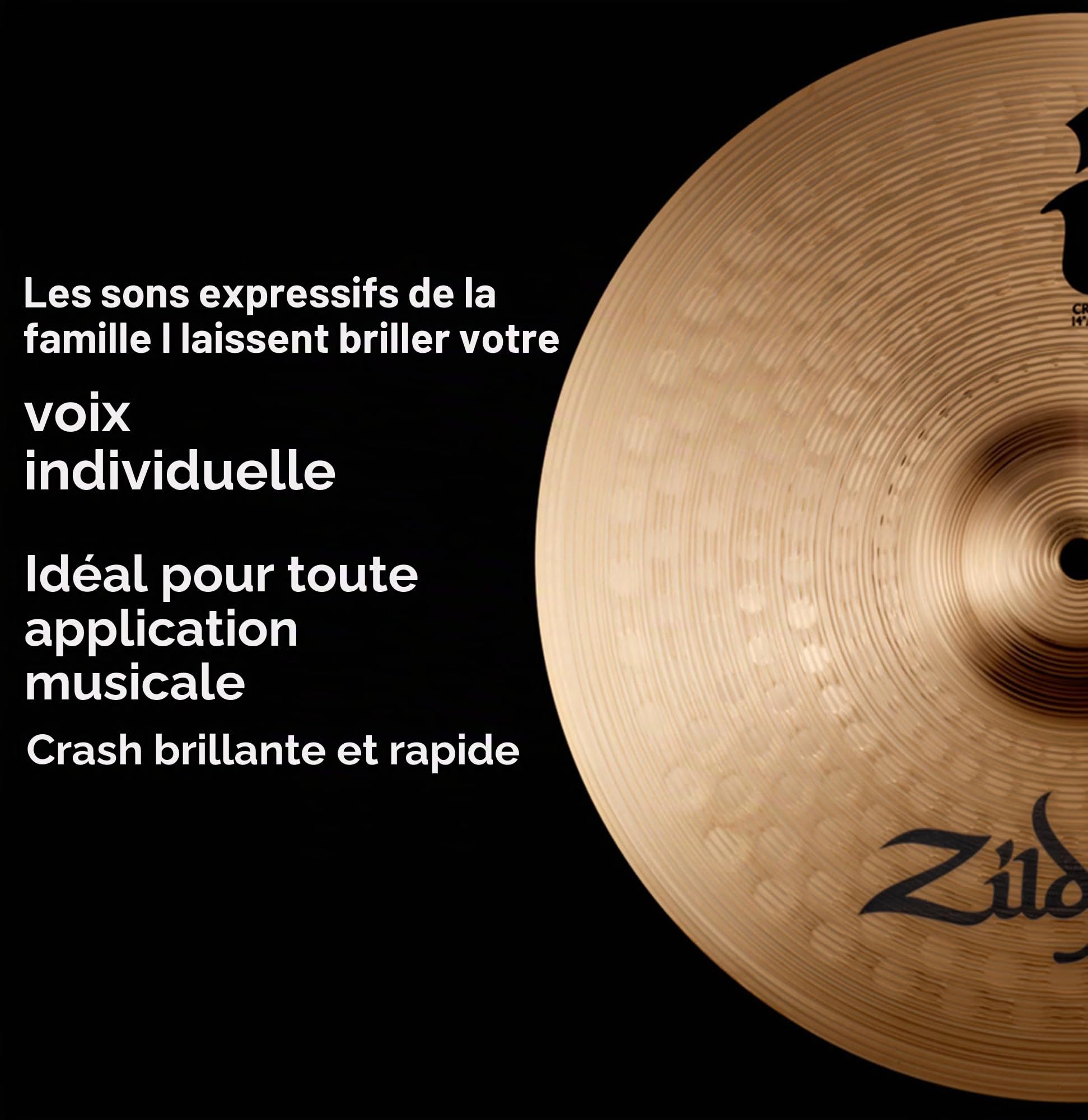 Zildjian I Family Medium-Thin Crash 14" - Cymbale Crash
