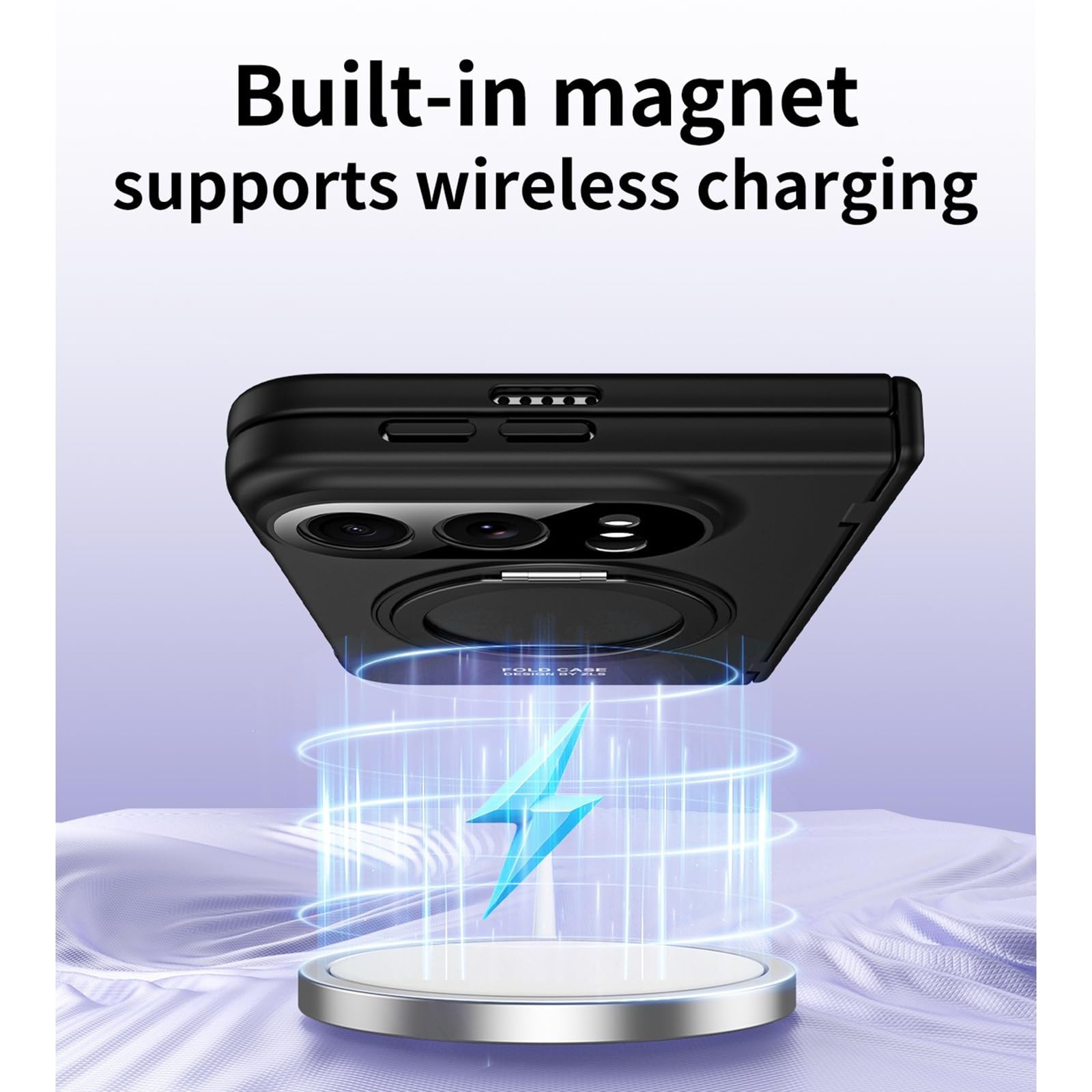 Magnetyczne etui na iPhone'a Duo, regulowany składany stojak ochrona całego