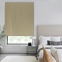 Vista 6 de LazBlinds Cortina de Puerta 100% Opaca, Persianas Sin Herramientas Sin Taladro Inalámbricas para Ventanas, Aislamiento Térmico Protección UV