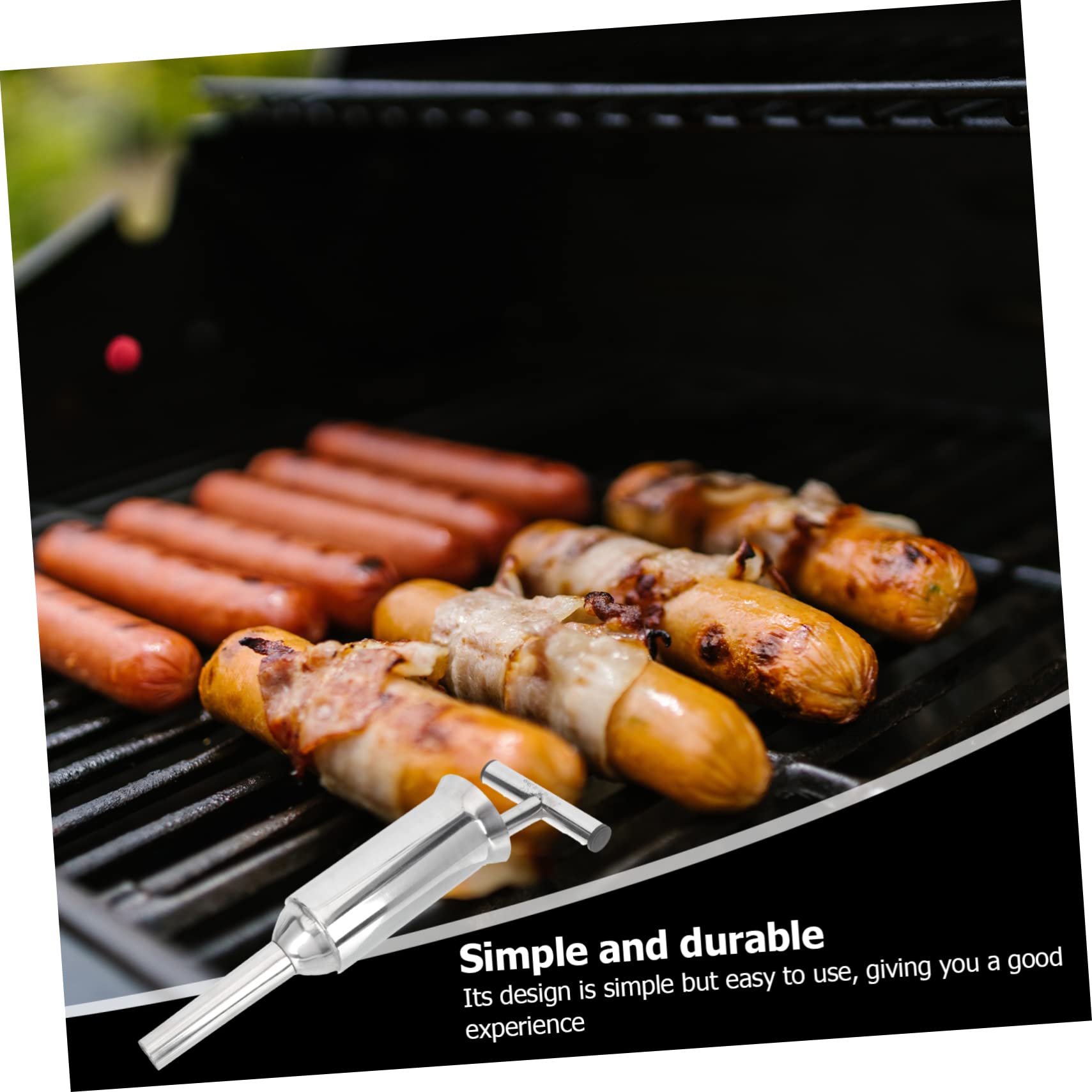 OKUMEYR Stainless Steel Sausage Stuffer Meat Grinder Easy Sausage Making Machine 304 Steel Safe Clean