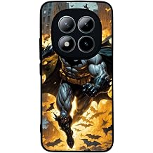 Xiaomi Redmi Note 15 Pro ile Uyumlu Batman Karakterli, Mat Siyah, Yumu ak Silikon,  ok Emici Koruyucu K l f