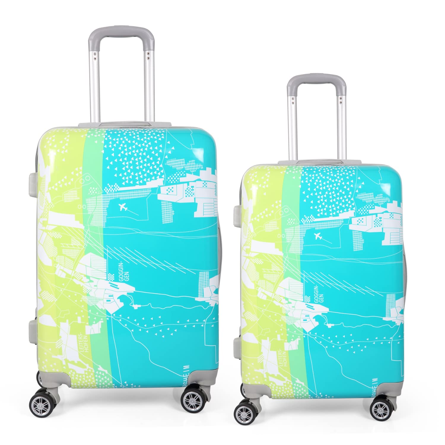 polo class 2Pc Set Trolley Bag (20/24 inch) - Green-picture-50