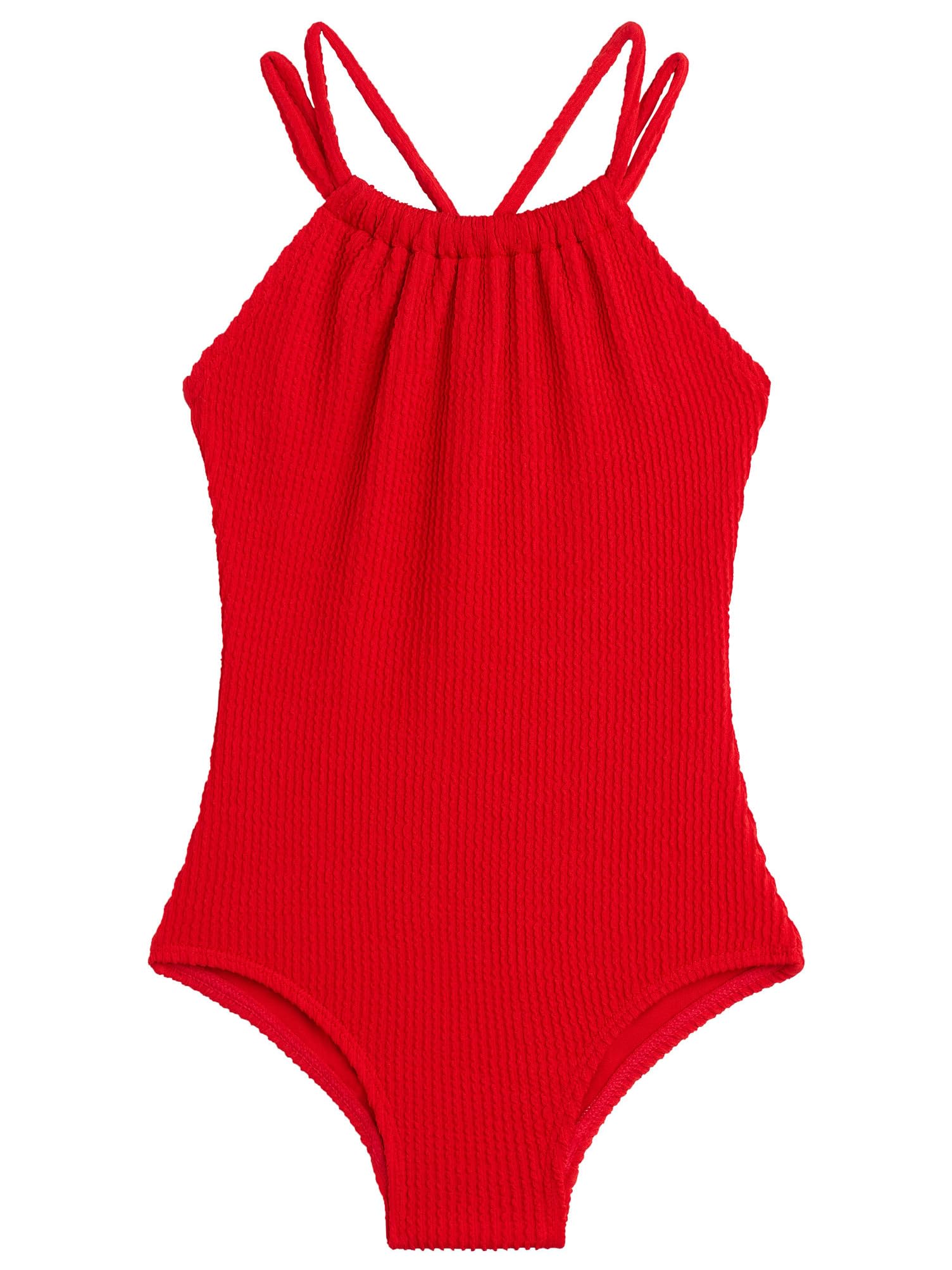Kanu Surf Girls Jasmine Beach Sport Halter One Piece Swimsuit