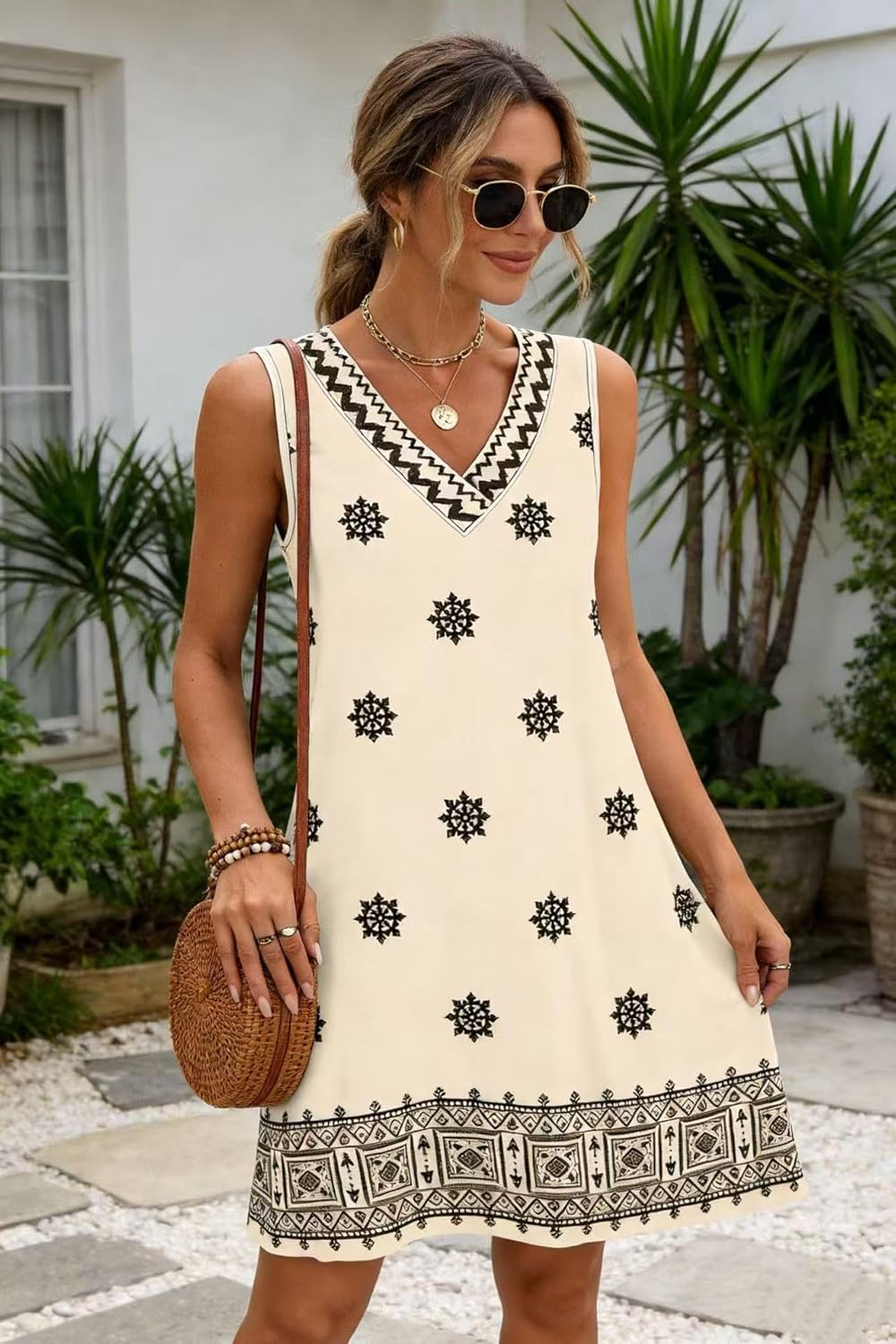 WIHOLL Summer Dresses for Women Beach Vacation Clothes Sundress Dress Hawaiian Boho Dresses Fashion Travel Cruise Outfits - Image 5