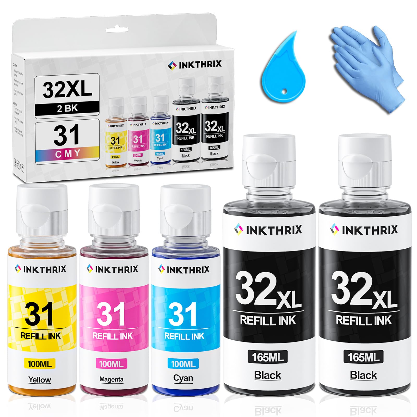 31 32xl Ink Refill Bottle Set Large capacity, 31 ink-5PK | eBay