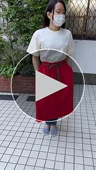Amazon | [ELLEN＆RANUN] 巻きスカートエプロン リネン 麻100