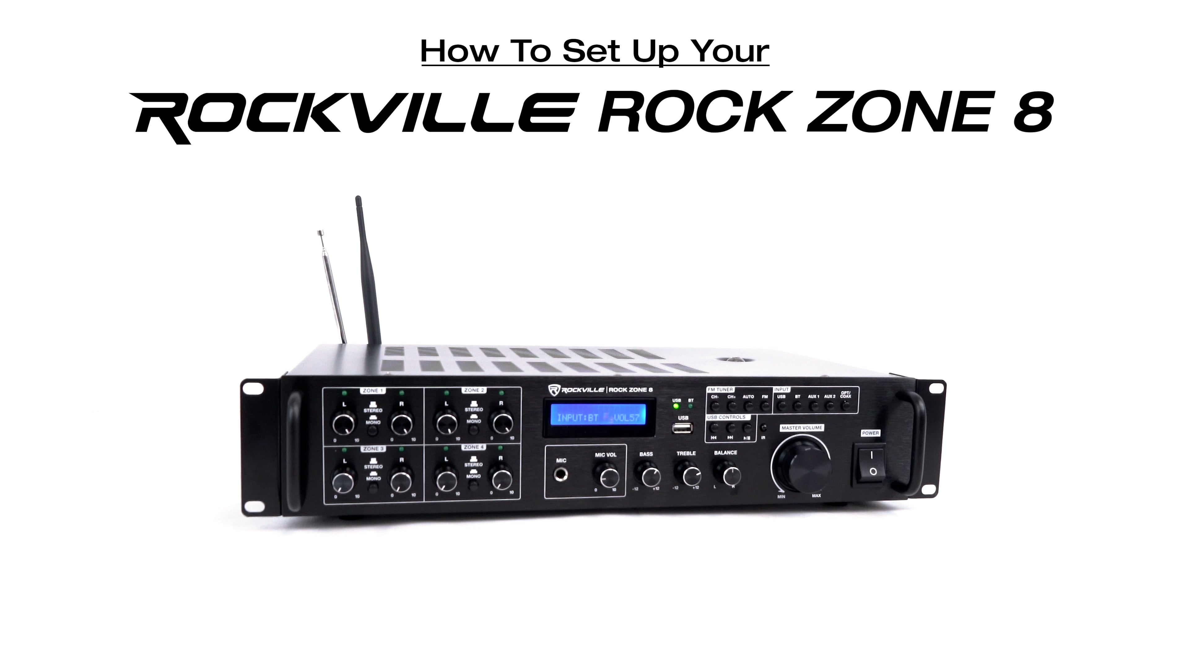 Amazon.com: Rockville Rock Zone 8 1000W RMS 8-Channel 8-Zone