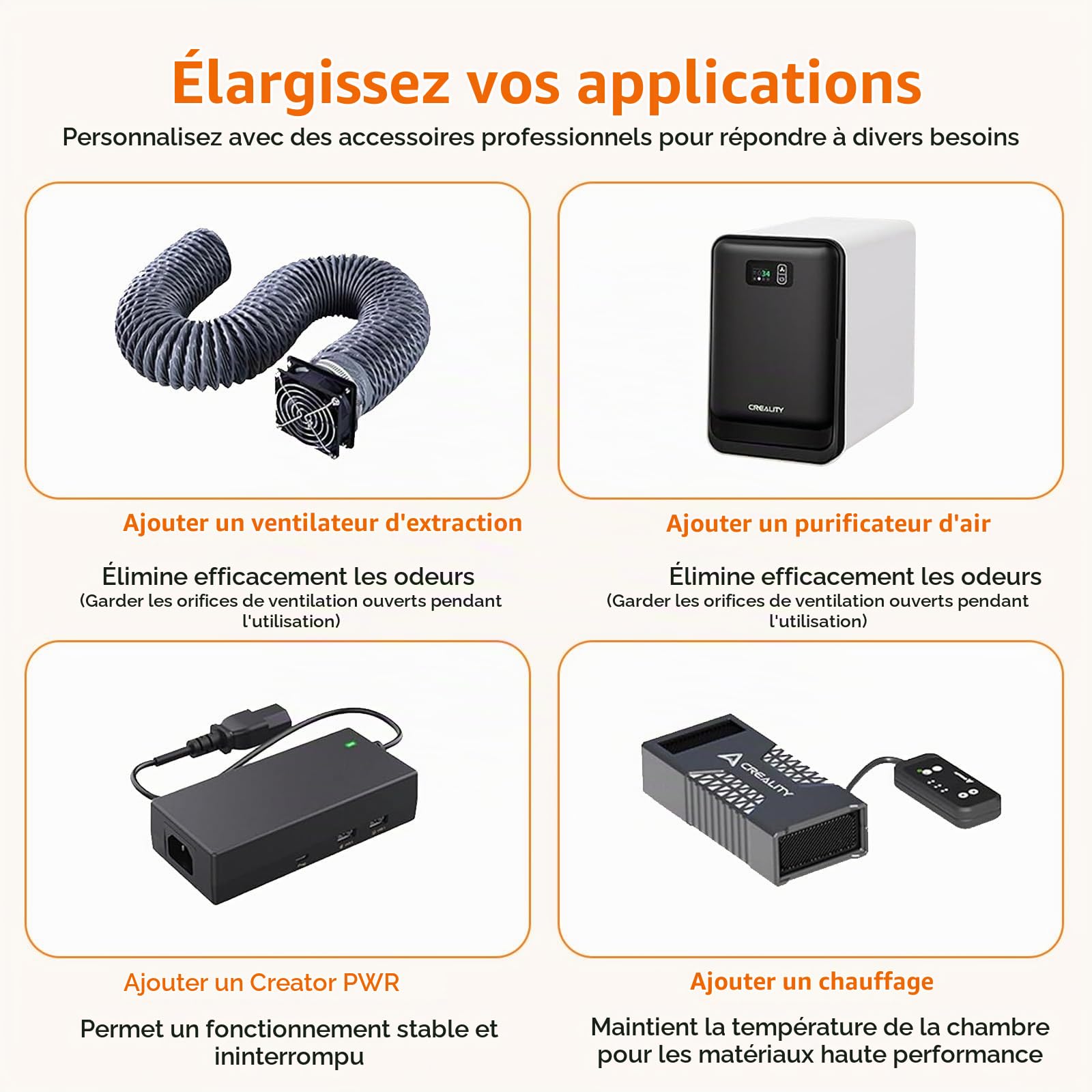 Creality Boîtier pour imprimante 3D LCD en résine UV, 1000 x 500 x 1000 mm, couverture de protection thermiquement isolée avec port de ventilateur, film de protection contre le durcissement