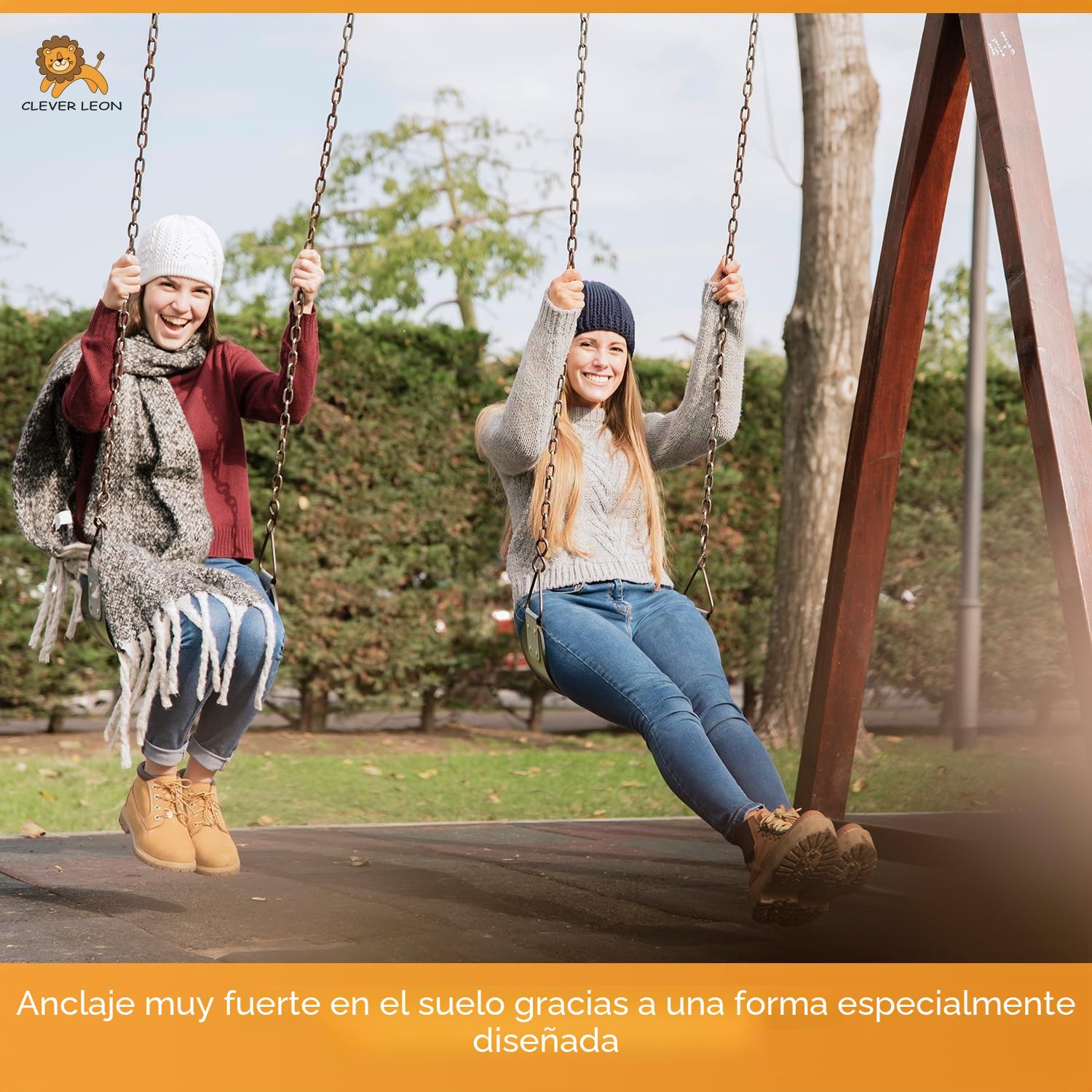 Juego de 4 Anclajes para Columpio Exterior | Anclaje de Suelo para Arco de Rosas, Torre de Juego | Seguro para Jardín, Galvanizado, Incluye