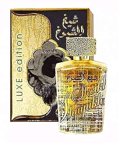 Lattafa Sheikh Al Shuyukh Luxe Edition Perfume para hombres, Edp, 3.4 fl oz